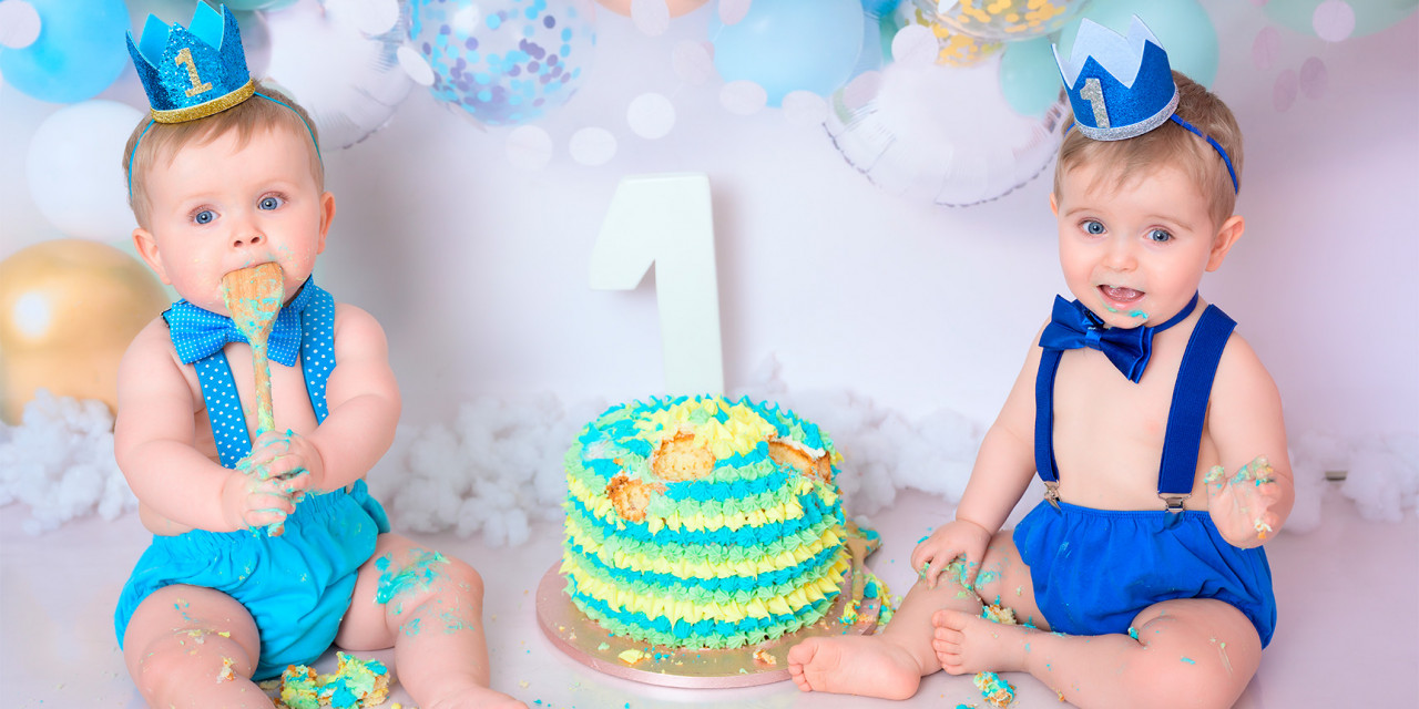 Twin's first birthday