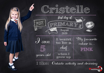 Cristelle first day at school 2020