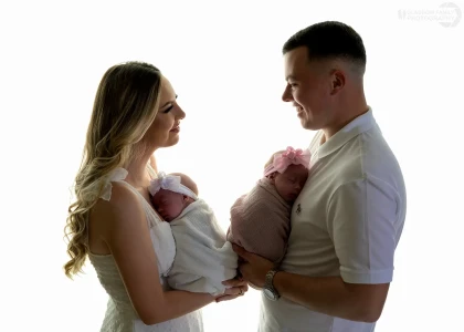 family photography glasgow studio white background twins